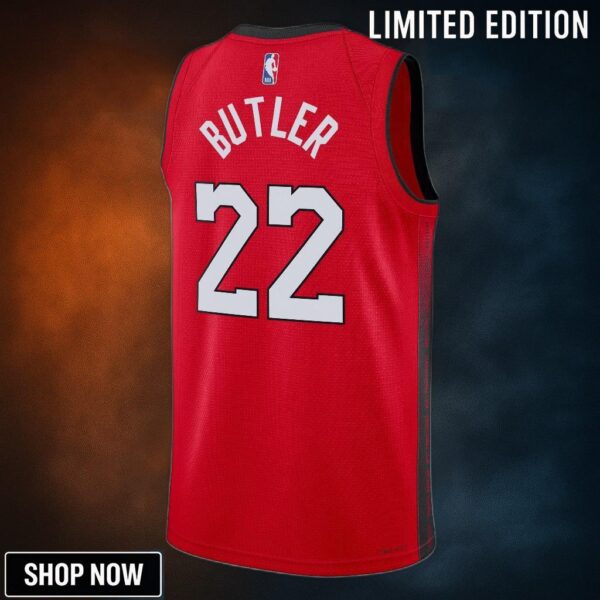 Miami Heat Nike City Edition Swingman Jersey - Red Jimmy Butler Unisex
