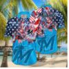 Miami Marlins Fireworks Celebration Hawaiian Shirt