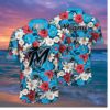 Miami Marlins Floral Paradise Hawaiian Shirt