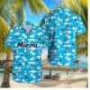 Miami Marlins Logo Beach Vibes Hawaiian Shirt