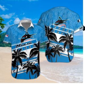 Miami Marlins Ocean Breeze Hawaiian Shirt