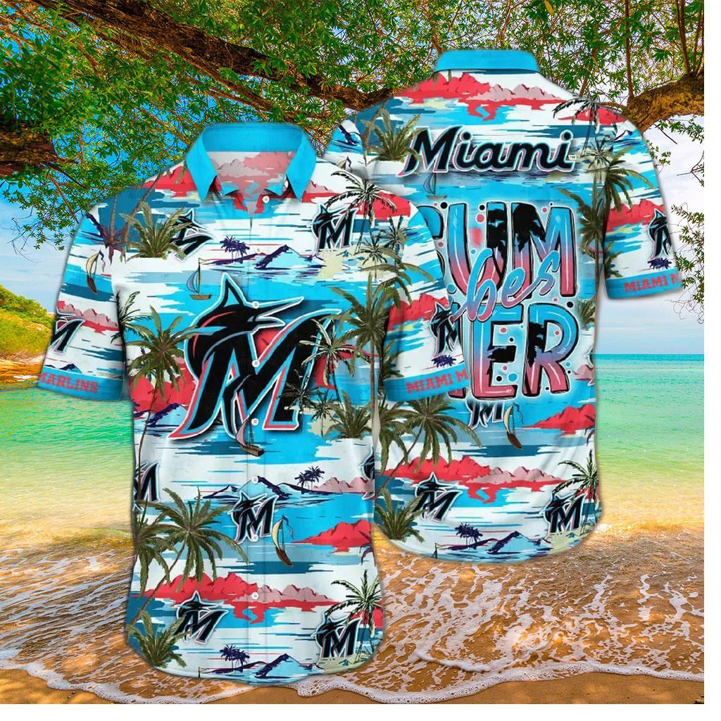 Miami Marlins Summer Vibes Hawaiian Shirt