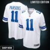 Micah Parsons 11 Dallas Cowboys Game Jersey - White