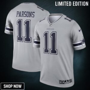 Micah Parsons 11 Dallas Cowboys Inverted Legend Player Jersey - Gray