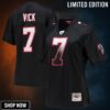 Michael Vick Atlanta Falcons Mitchell & Ness Womens Legacy Replica Player Jersey - Black Nfl