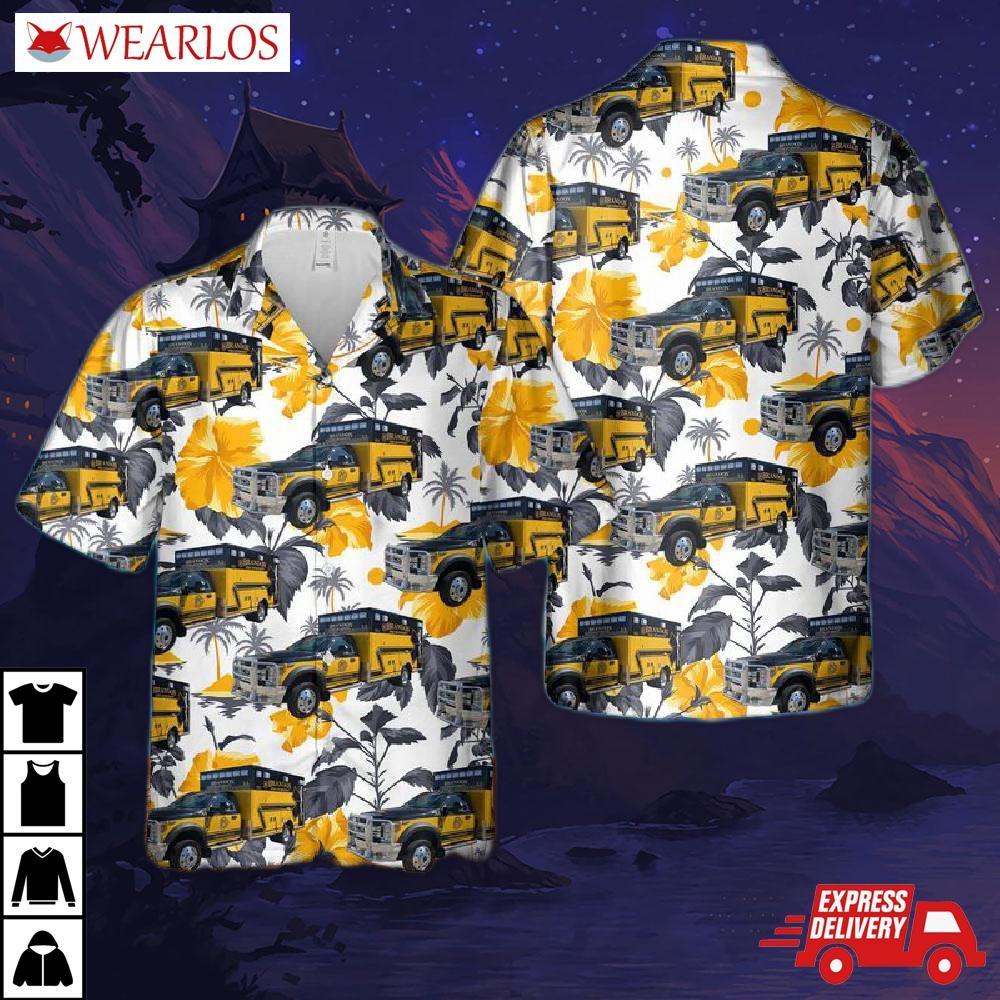 Michigan Brandon Fire Department Ems Hawaiian Shirt