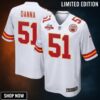 Mike Danna 51 Kansas City Chiefs Super Bowl Lvii Champions 3 Stars Men Game Jersey - White