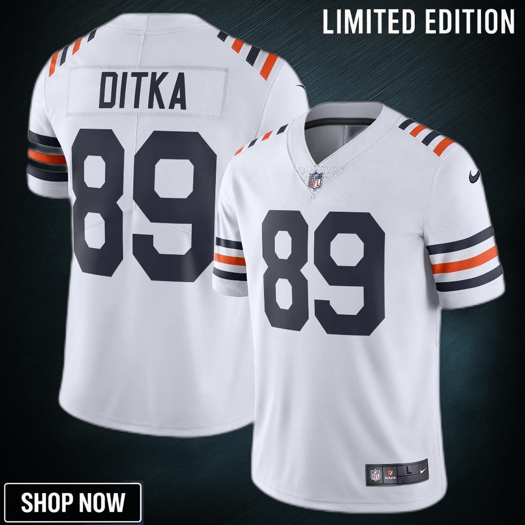 Mike Ditka Chicago Bears 2019 Alternate Classic Retired Player Limited Jersey - White Nfl