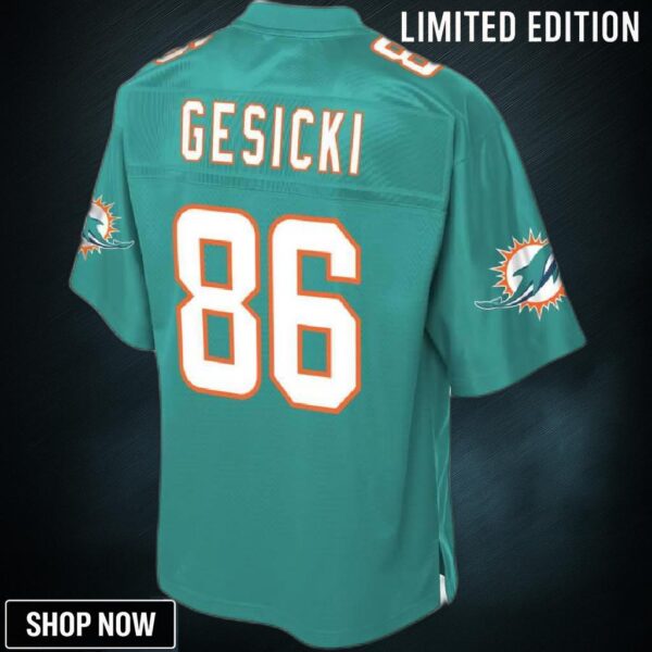 Mike Gesicki Miami Dolphins Nfl Pro Line Youth Player Jersey - Aqua