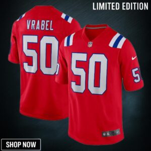 Mike Vrabel New England Patriots Retired Player Alternate Game Jersey - Red Nfl