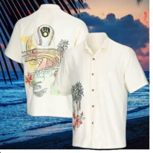 Milwaukee Brewers Ballpark Paradise Hawaiian Shirt