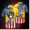 Milwaukee Brewers Red, White & Wild Hawaiian Shirt