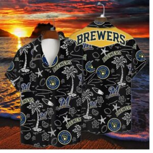 Milwaukee Brewers Tropical Nights Hawaiian Shirt