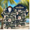 Milwaukee Brewers Tropical Stripes Hawaiian Shirt