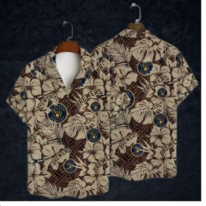 Milwaukee Brewers Tropical Vibes Hawaiian Shirt