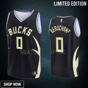 Milwaukee Bucks 0 Marjon Beauchamp Statement Edition Men Jersey -23 Fast Break Black