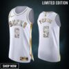 Milwaukee Bucks 9 Bobby Portis White Diamond Edition Jersey Playoffs