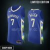 Milwaukee Bucks Joe Ingles 7 Royal Jersey -23 City Edition