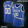 Milwaukee Bucks Nike City Edition Swingman Jersey - Custom Unisex
