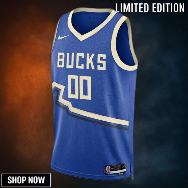 Milwaukee Bucks Nike City Edition Swingman Jersey - Custom Unisex