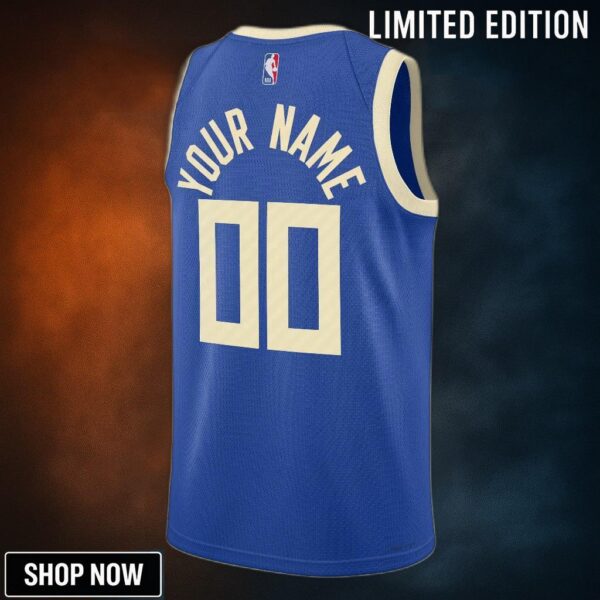 Milwaukee Bucks Nike City Edition Swingman Jersey - Custom Unisex