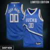 Milwaukee Bucks Nike City Edition Swingman Jersey - Custom Youth