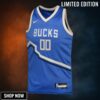 Milwaukee Bucks Nike City Edition Swingman Jersey - Custom Youth