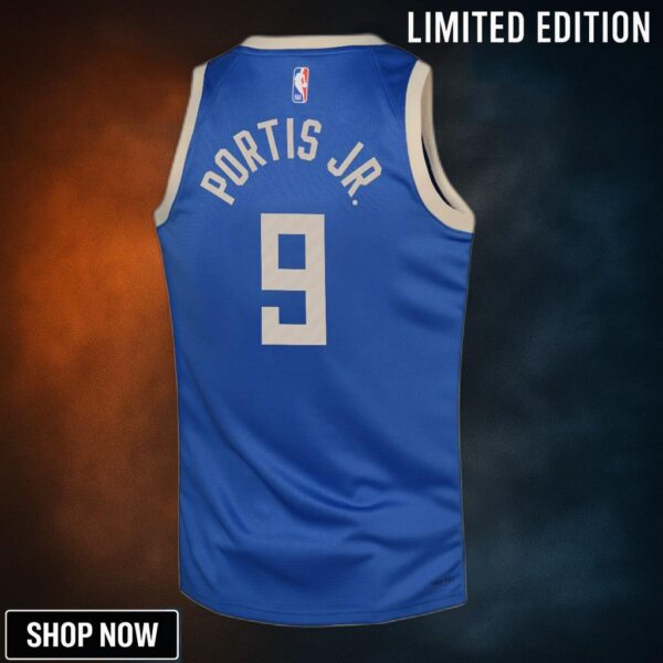 Milwaukee Bucks Nike City Edition Swingman Jersey - Royal Bobby Portis Jr. Youth