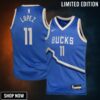 Milwaukee Bucks Nike City Edition Swingman Jersey - Royal Brook Lopez Youth
