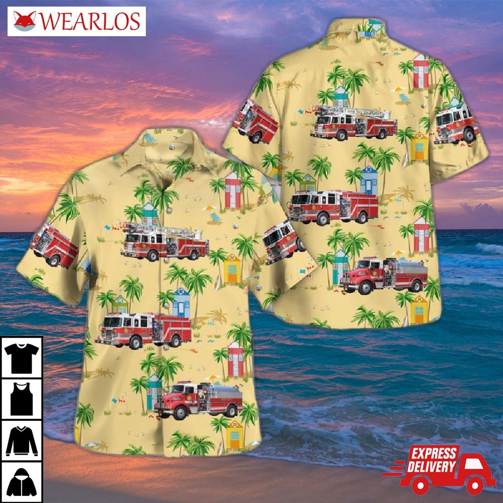 Mine Hill Township, New Jersey, Fire Department Hawaiian Shirt