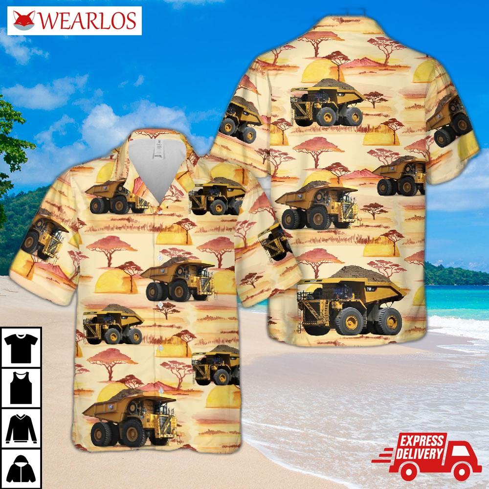 Mining Truck Hawaiian Shirt