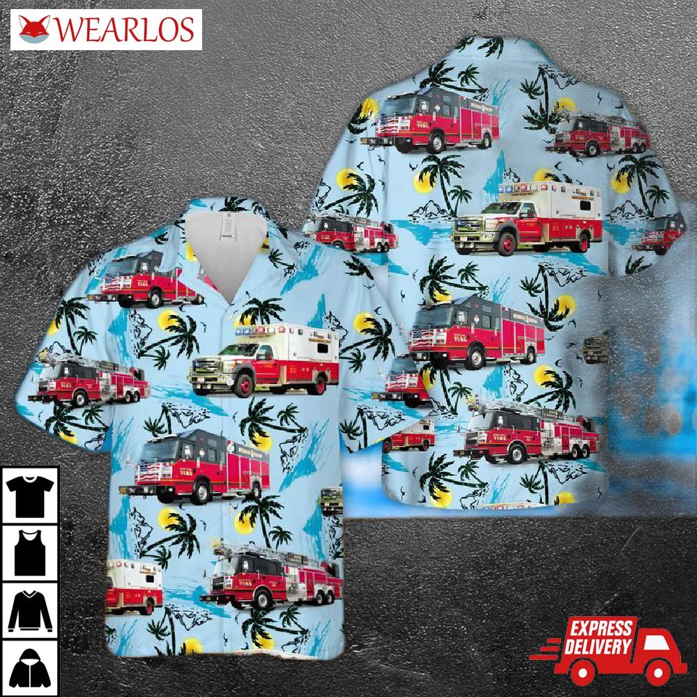 Minnesota Saint Paul Fire Department Hawaiian Shirt
