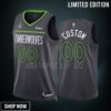 Minnesota Timberwolves Custom 00 Statement Edition Anthracite -23 Men Jersey Swingman