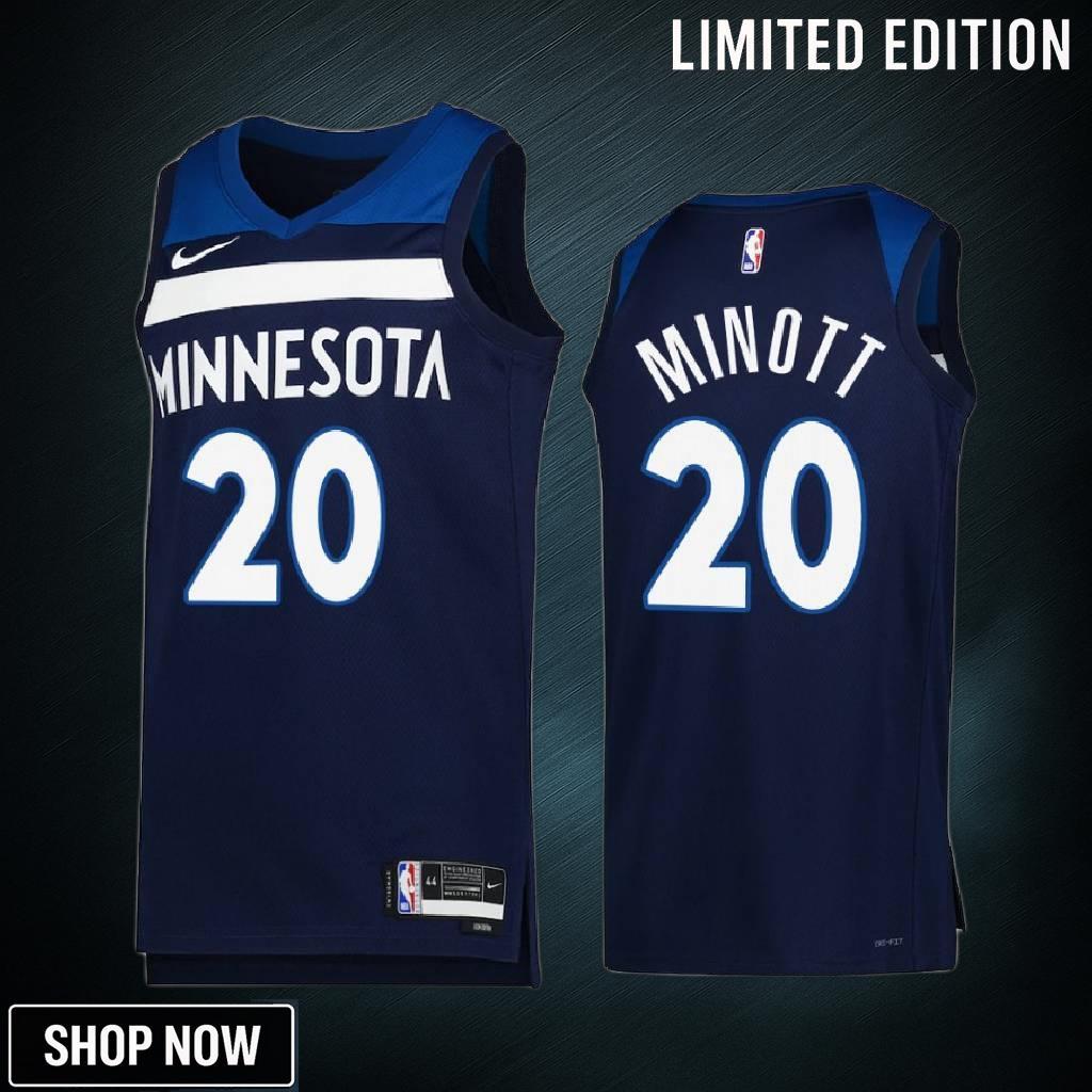 Minnesota Timberwolves Josh Minott 20 -23 Icon Edition Navy Jersey Swingman