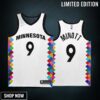 Minnesota Timberwolves Josh Minott 9 -23 City Edition White Jersey Bob Dylan