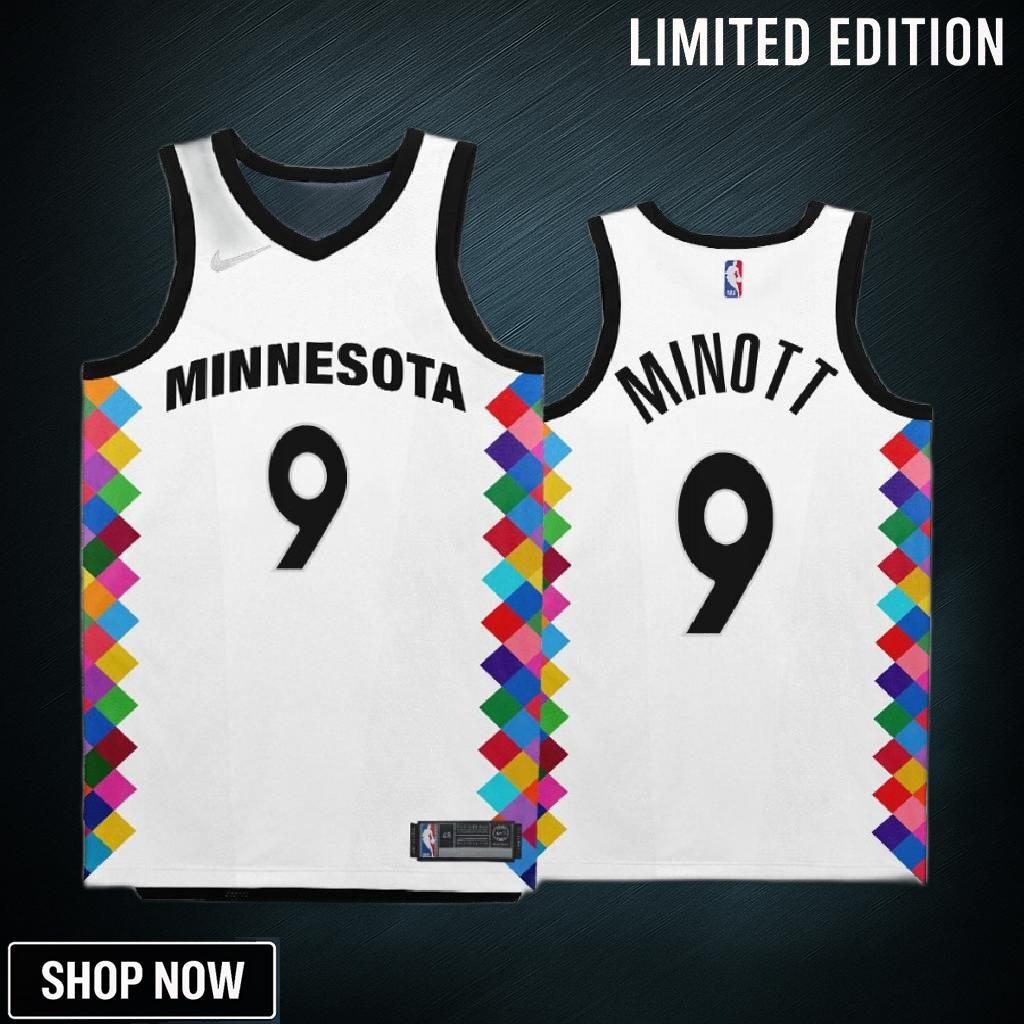 Minnesota Timberwolves Josh Minott 9 -23 City Edition White Jersey Bob Dylan