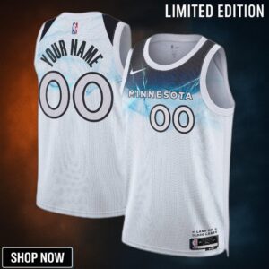 Minnesota Timberwolves Nike City Edition Swingman Jersey - Custom Unisex