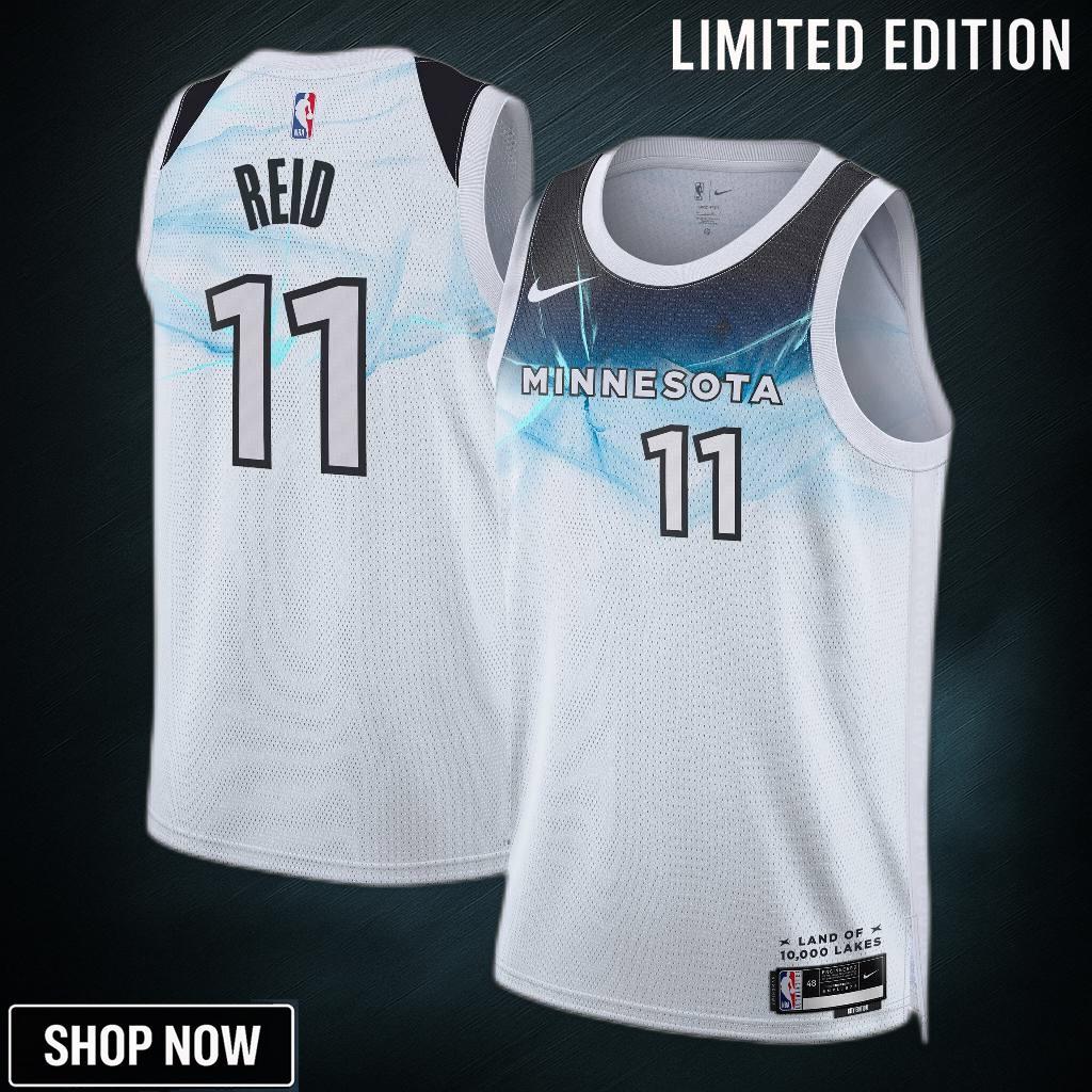 Minnesota Timberwolves Nike City Edition Swingman Jersey - White Naz Reid Unisex