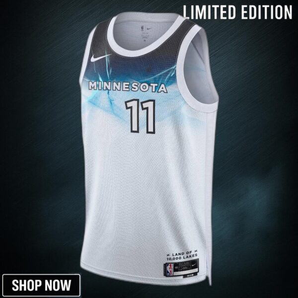 Minnesota Timberwolves Nike City Edition Swingman Jersey - White Naz Reid Unisex