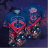 Minnesota Twins Chevron Blossom Hawaiian Shirt