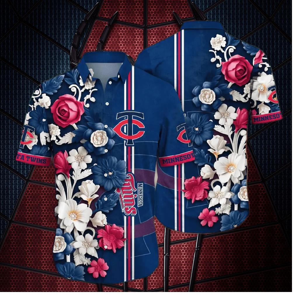 Minnesota Twins Classic Floral Hawaiian Shirt