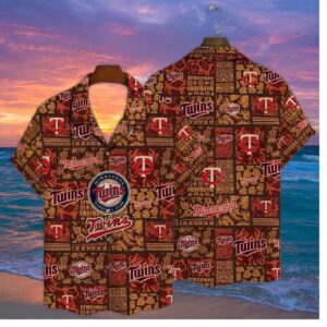 Minnesota Twins Coastal Comfort Hawaiian Shirt