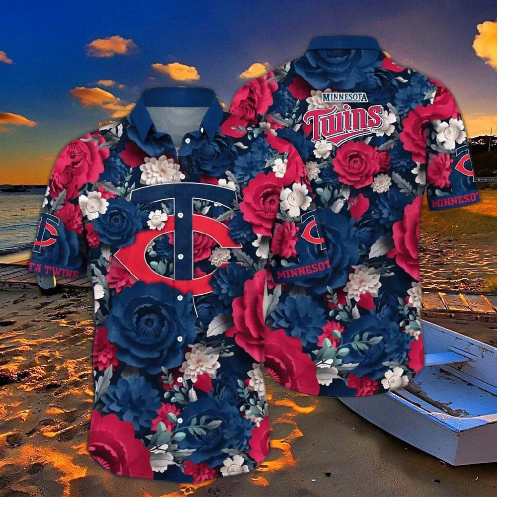 Minnesota Twins Floral Passion Hawaiian Shirt