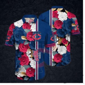 Minnesota Twins Floral Pride Hawaiian Shirt
