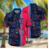 Minnesota Twins Floral Stripe Hawaiian Shirt