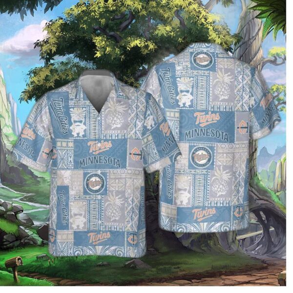 Minnesota Twins Palm Paradise Hawaiian Shirt