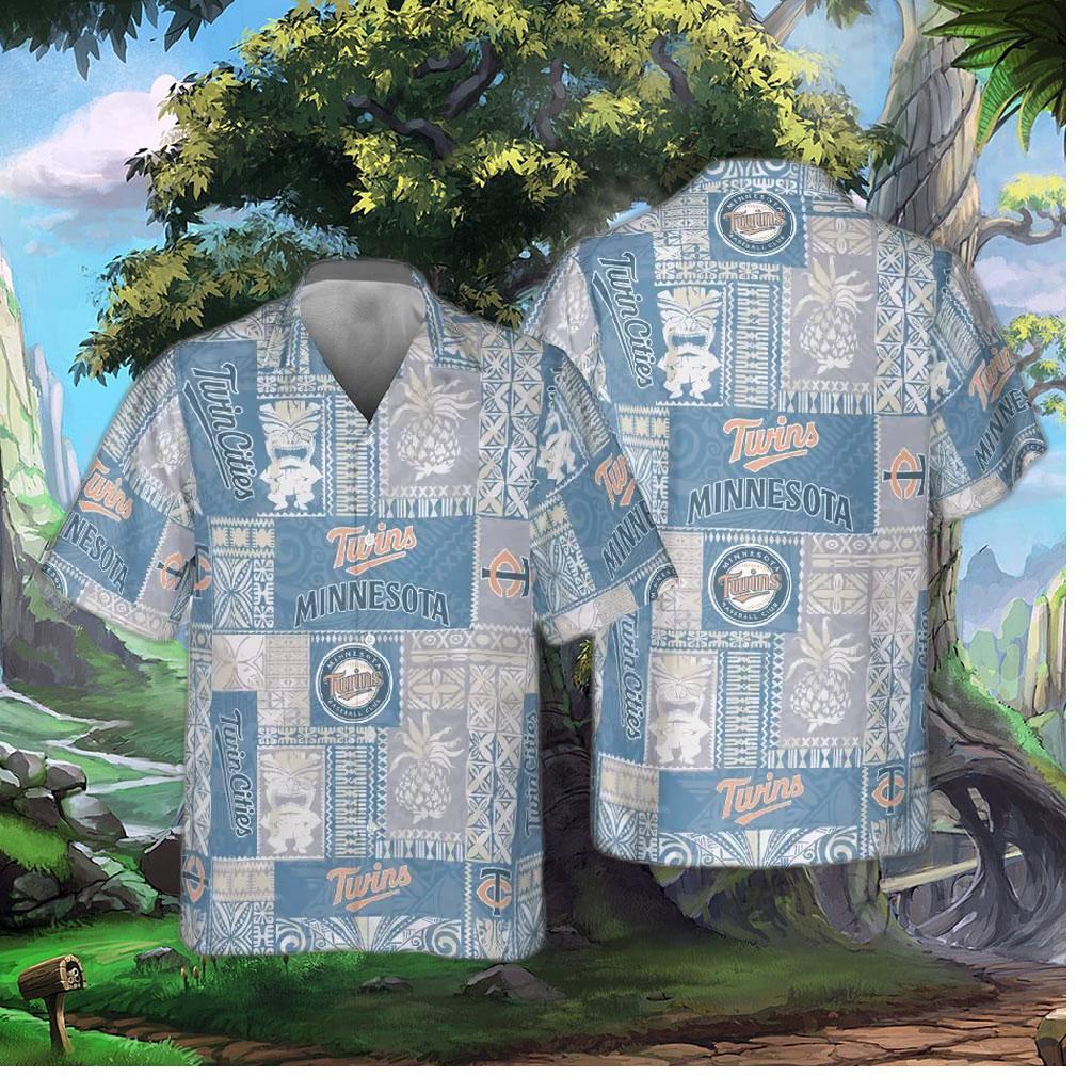 Minnesota Twins Palm Paradise Hawaiian Shirt