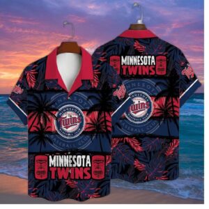 Minnesota Twins Paradise Print Hawaiian Shirt