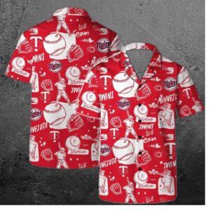 Minnesota Twins Red All-star Hawaiian Shirt