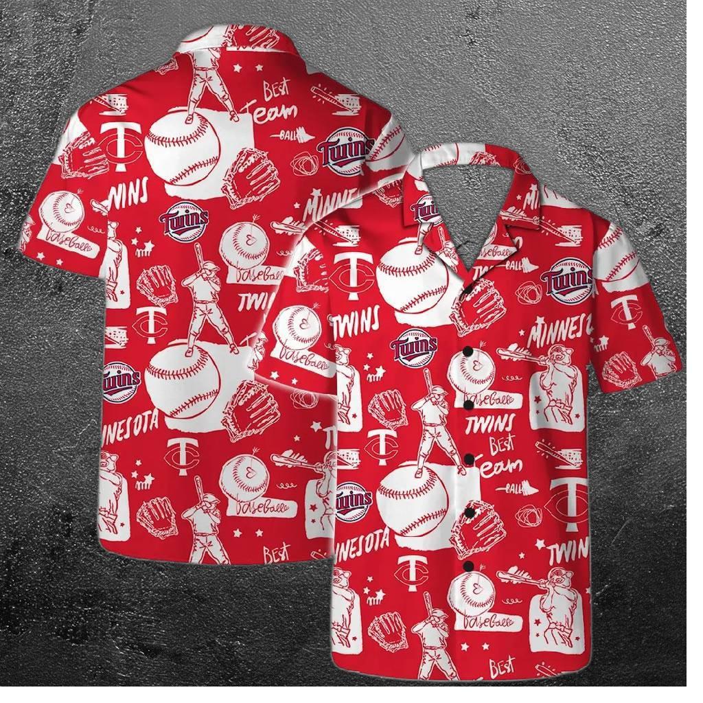 Minnesota Twins Red All-star Hawaiian Shirt